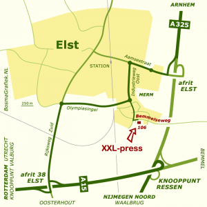 XXL Press Route kaart
